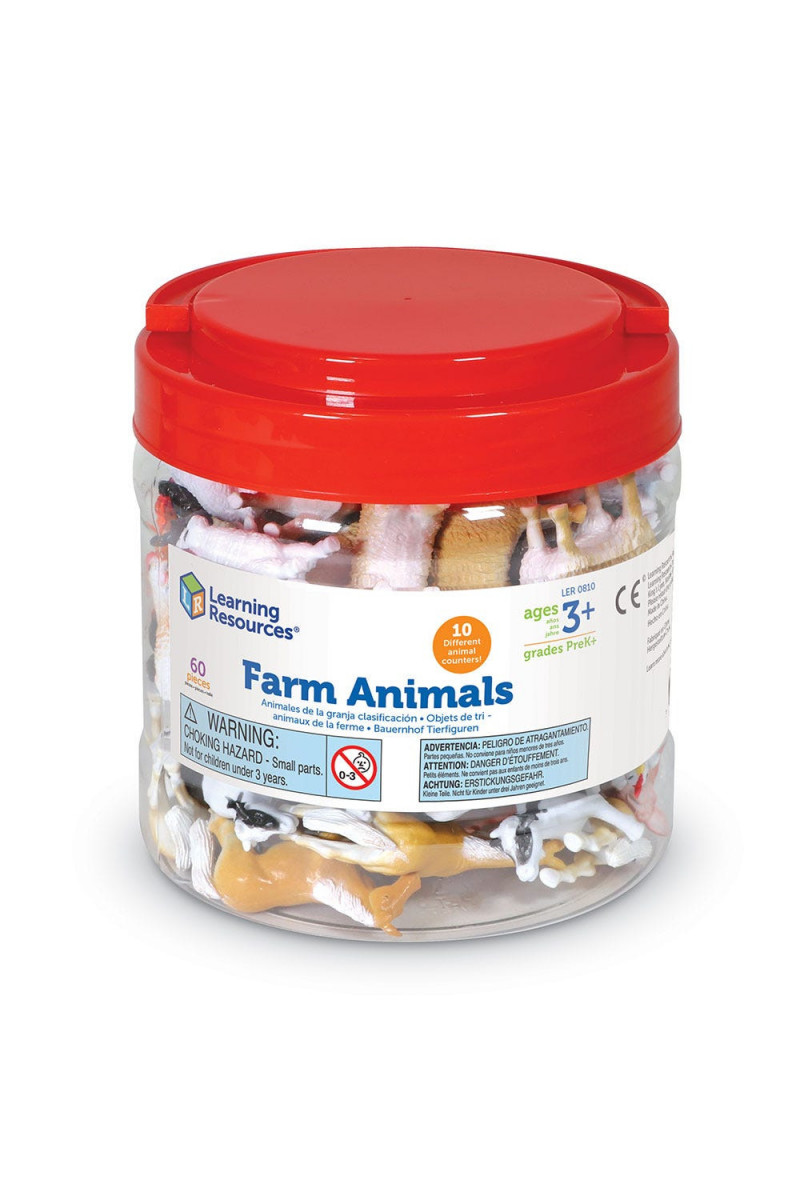 learning resources farm animal counters set of 60